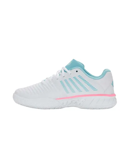 Kswiss Express Light 3 Padel Blanc/Bleu/Rose Femme | Ofertas de Padel